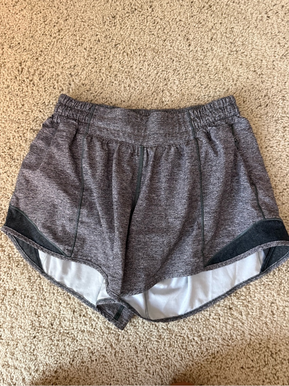 Women’s Lululemon Grey Shorts with Liner
